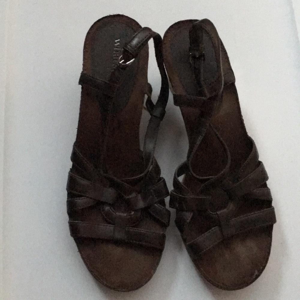 Dark brown sandals